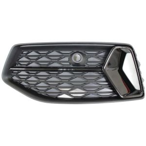 AUDI A6 SEDAN FOG LAMP COVER LEFT (Driver Side) SATIN-BLACK/GLOSS BLACK (WO/S-LINE) OEM#4K0807647DT94 2019-2023 PL#AU1038153