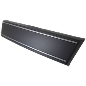 AUDI A4 SEDAN  / WAGON  FRONT BUMPER LICENSE PLATE BAR PTD-BLACK W/CHROME MLDG WO/LICENSSE PLATE MOUNT OEM#8K0807287A1RR 2009-2016 PL#AU1068104