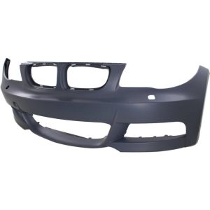 BMW BMW 1 2DOORS/COUPE/CONVERTIBLE  FRONT BUMPER COVER PRIMED (W/ M PKG)(W/ WASHER) OEM#51118057508 2008-2013 PL#BM1000224