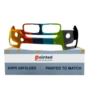 BMW BMW X5 HYBRID  (40e) FRONT BUMPER COVER PRIMED (WO/HL WASH)(W/6 SENSOR)(WO/SURND VIEW)(WO/M SPT)**CAPA** OEM#51117378613 2016-2018 PL#BM1000394C