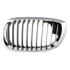 BMW BMW 3 ( ci ) (COUPE/CONVERTIBLE) GRILLE LEFT (Driver Side) CHROME FRAME & CHR/BLK INNER (From OEM#51137064317 2003-2006 PL#BM1200156
