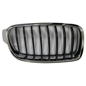 BMW BMW 3 (WAGON)  GRILLE RIGHT (Passenger Side) CHROME FRAME /BLACK INNER( 8 BAR)(SPORT/M SPORT) OEM#51137260498 2014-2019 PL#BM1200235