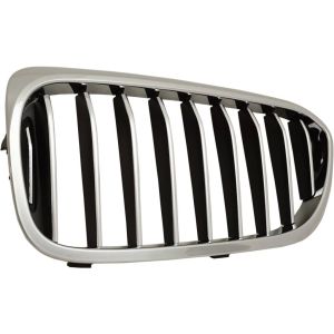BMW BMW 5 SERIES (SEDAN)  GRILLE LEFT (Driver Side) CHROME/BLACK (WO/M PKG)(WO/NIGHT VISION)(WO/LUXURY) OEM#51137383519 2017-2020 PL#BM1200296