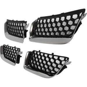 DODGE STRATUS/SEDAN GRILLE BLACK W/CHR MOLDING (4PCS/SET IN A BOX) OEM#4805900AB 2004-2006 PL#CH1200297