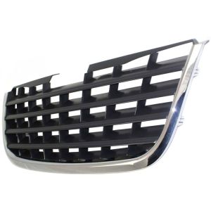 CHRYSLER TOWN & COUNTRY  GRILLE CHROME/BLACK (BLACK CENTER)**CAPA** OEM#5113127AA 2008-2010 PL#CH1200322C