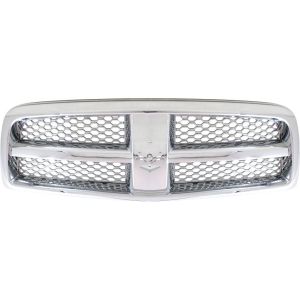 DODGE TRUCKS & VANS DODGE/PU R1500 GRILLE ASSY CHROME/CHROME MESH OEM#55372059AB 2009-2012 PL#CH1200326
