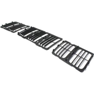 JEEP GRAND CHEROKEE GRILLE INNER MESH BLACK (3pcs)(LOUVERED STYLE) **CAPA** OEM#68143073AC 2014-2016 PL#CH1200369C