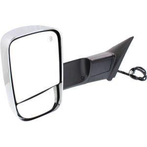 DODGE TRUCKS & VANS DODGE/PU  (R2500/3500) DOOR MIRROR LEFT (Driver Side) PWR/HTD/SIGNAL/PUDDLE/MEMORY/PWR-FOLD(CHROME)(TOW TYPE) OEM#68416903AC 2015-2018 PL#CH1320398