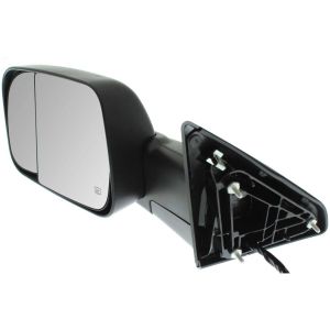 DODGE TRUCKS & VANS DODGE/PU  (R2500/3500) DOOR MIRROR LEFT (Driver Side) PWR/HTD/SIGNAL/PUDDLE/PWR-FOLD (WO/MEMORY)(BLACK)(TOW TYPE) OEM#68412883AC 2015-2018 PL#CH1320401