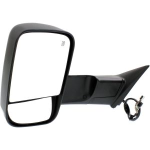 DODGE TRUCKS & VANS DODGE/PU  (R2500/3500) DOOR MIRROR LEFT (Driver Side) PWR/HTD/SIGNAL/PUDDLE/MEMORY/PWR-FOLD (BLACK)(TOW TYPE) OEM#68412885AC 2015-2018 PL#CH1320402