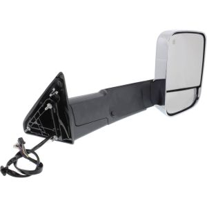 DODGE TRUCKS & VANS DODGE/PU  (R2500/3500) DOOR MIRROR RIGHT (Passenger Side) PWR/HTD/SIGNAL/PUDDLE/MEMORY/PWR-FOLD(CHROME)(TOW TYPE) OEM#68416902AC 2015-2018 PL#CH1321398