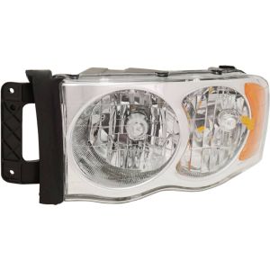 DODGE TRUCKS & VANS DODGE/PU ( R1500)(EXC Mega Cab 06-08) HEAD LAMP ASSEMBLY LEFT (Driver Side) OEM#55077121AF 2002-2004 PL#CH2502135