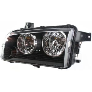 DODGE CHARGER  HEAD LAMP ASSY LEFT (Driver Side) (HALOGEN)(TO:11-8-06) OEM#4806165AF 2006 PL#CH2502163