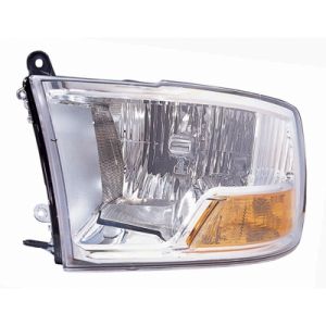 DODGE TRUCKS & VANS DODGE/PU (R1500) HEAD LAMP ASSEMBLY LEFT (Driver Side) (HIGH/LOW BEAM 1 BULB)**CAPA** OEM#55277409AG (P) 2009-2012 PL#CH2502217C