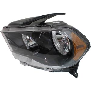 DODGE TRUCKS & VANS DURANGO HEAD LAMP ASSEMBLY LEFT (Driver Side) (HALOGEN)(BLK BEZEL) **CAPA** OEM#68084077AB 2011-2013 PL#CH2502229C