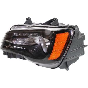 CHRYSLER 300  HEAD LAMP ASSEMBLY LEFT (Driver Side) (HALOGEN)(BLK BEZEL) OEM#68085417AF 2011-2019 PL#CH2502235