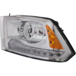 DODGE TRUCKS & VANS DODGE/PU  (R2500/3500) HEAD LAMP LEFT (Driver Side) (W/PROJECTOR)(CHROME BEZEL) OEM#68093217AD 2013-2015 PL#CH2502244