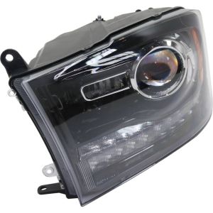 DODGE TRUCKS & VANS DODGE/PU (R1500) HEAD LAMP LEFT (Driver Side) (W/PROJECTOR)(BLK BEZEL)**CAPA** OEM#68093221AD 2013-2014 PL#CH2502245C