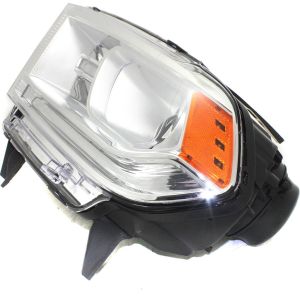 DODGE TRUCKS & VANS DURANGO HEAD LAMP ASSEMBLY LEFT (Driver Side) (HALOGEN)(WO/LED DRL)(CHR BEZEL) OEM#68188731AF 2014-2015 PL#CH2502256