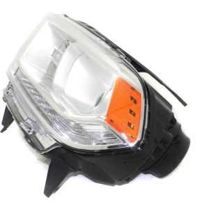 DODGE TRUCKS & VANS DURANGO HEAD LAMP ASSEMBLY LEFT (Driver Side) (HALOGEN)(W/ LED DRL)(CHR BEZEL) OEM#68184823AH 2014-2015 PL#CH2502257