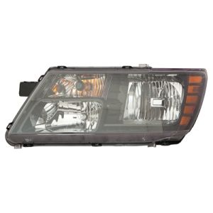 DODGE JOURNEY HEAD LAMP ASSY LEFT (Driver Side) (BLACK BEZEL)(CROSSROAD MDL)**CAPA** OEM#68200085AC 2014-2020 PL#CH2502265C