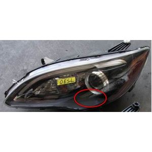 CHRYSLER 200 SEDAN  HEAD LAMP ASSY LEFT (Driver Side) (S MDL)(BLACK BEZEL WO/CHROME INSERT)**CAPA** OEM#68088067AG 2011-2014 PL#CH2502275C