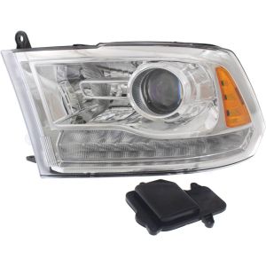 DODGE TRUCKS & VANS DODGE/PU (R1500) HEAD LAMP LEFT (Driver Side) (W/PROJECTOR)(CHR BEZEL)**CAPA** OEM#68324941AD 2016-2022 PL#CH2502290C