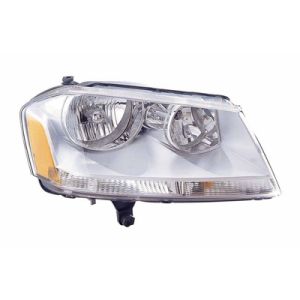 DODGE AVENGER HEAD LAMP ASSEMBLY RIGHT (Passenger Side) (CHROME HSG)**CAPA** OEM#5116342AD 2008-2014 PL#CH2503182C