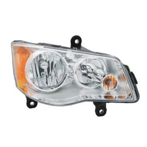 CHRYSLER TOWN & COUNTRY HEAD LAMP ASSEMBLY RIGHT (Passenger Side) (HALOGEN)(CHR BEZEL) LME**CAPA** OEM#5113336AH (P) 2008-2016 PL#CH2503192C