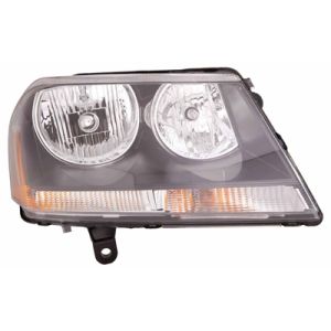 DODGE AVENGER HEAD LAMP ASSEMBLY RIGHT (Passenger Side) (BLACK HSG)**CAPA** OEM#5303744AD 2008-2014 PL#CH2503194C