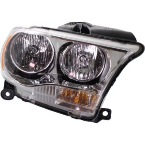 DODGE TRUCKS & VANS DURANGO HEAD LAMP ASSEMBLY RIGHT (Passenger Side) (HALOGEN)(CHR BEZEL)**CAPA** OEM#55079366AC 2011-2013 PL#CH2503228C