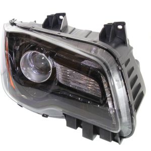CHRYSLER 300 HEAD LAMP ASSEMBLY RIGHT (Passenger Side) (HALOGEN)(BLK BEZEL)**CAPA** OEM#68085416AF 2012-2014 PL#CH2503235C