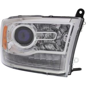 DODGE TRUCKS & VANS DODGE/PU (R1500) HEAD LAMP RIGHT (Passenger Side) (W/PROJECTOR)(CHR BEZEL)**CAPA** OEM#68093216AD 2013-2015 PL#CH2503244C