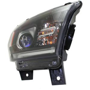 DODGE TRUCKS & VANS DURANGO HEAD LAMP ASSEMBLY RIGHT (Passenger Side) (HALOGEN)(WO/LED DRL)(BLK BEZEL) OEM#68184826AF 2014-2015 PL#CH2503255