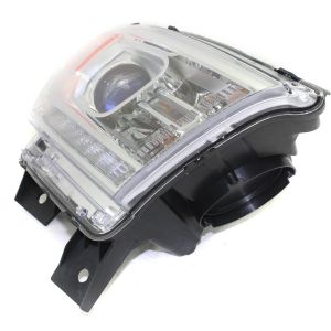 DODGE TRUCKS & VANS DURANGO HEAD LAMP ASSEMBLY RIGHT (Passenger Side) (HALOGEN)(W/ LED DRL)(CHR BEZEL) OEM#68184822AH 2014-2015 PL#CH2503257