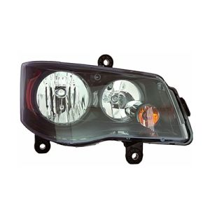 CHRYSLER TOWN & COUNTRY HEAD LAMP ASSEMBLY RIGHT (Passenger Side) (HALOGEN)(BLK BEZEL) OEM#68206500AC (P) 2014-2016 PL#CH2503266