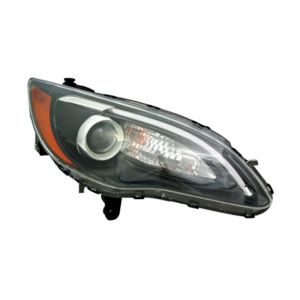 CHRYSLER 200 SEDAN  HEAD LAMP ASSY RIGHT (Passenger Side) (S MDL)(BLACK BEZEL WO/CHROME INSERT)**CAPA** OEM#68088066AG 2011-2014 PL#CH2503275C