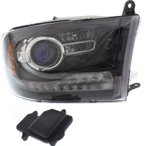 DODGE TRUCKS & VANS DODGE/PU (R1500) HEAD LAMP RIGHT (Passenger Side) (W/PROJECTOR)(BLK BEZEL)**CAPA** OEM#68324932AD 2016-2022 PL#CH2503289C