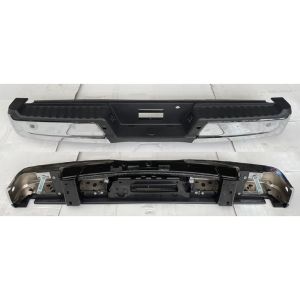 FORD TRUCKS & VANS FORD/PU F150 HYBRID REAR STEP BMP ASSY CHROME (W/SENSOR)(W/ACTIVE PK SENSOR)(WO/TOW HITCH) OEM#ML3Z17906HA-PFM 2021-2023 PL#FO1103243