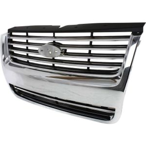 FORD TRUCKS & VANS EXPLORER  GRILLE CHROME/BLACK (LTD & XLT W/O Ironman Pkg) OEM#8L2Z8200DA 2006-2010 PL#FO1200476