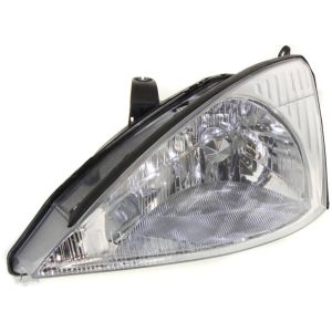 FORD FOCUS  HEAD LAMP ASSY LEFT (Driver Side) (W/O HID & SVT)(CHROME BEZEL) OEM#3S4Z13008CD 2000-2002 PL#FO2502171