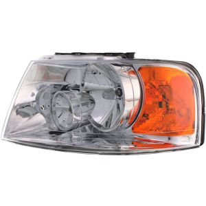 FORD TRUCKS & VANS EXPEDITION  HEAD LAMP ASSY LEFT (Driver Side) (CHROME) OEM#6L1Z13008BA 2003-2006 PL#FO2502181