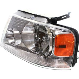 FORD TRUCKS & VANS FORD/PU  (F150 EXC HERITAGE) HEAD LAMP ASSY LEFT (Driver Side) (W/CHROME TRIM)(Exc HARLEY) OEM#7L3Z13008GA 2004-2008 PL#FO2502201