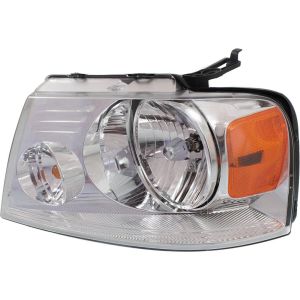 FORD TRUCKS & VANS FORD/PU  (F150 EXC HERITAGE) HEAD LAMP ASSY LEFT (Driver Side) (W/CHROME TRIM)(Exc HARLEY)**CAPA** OEM#7L3Z13008GA 2004-2008 PL#FO2502201C