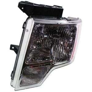 FORD TRUCKS & VANS FORD/PU  (F150)(EXC SVT RAPTOR) HEAD LAMP ASSY LEFT (Driver Side) (HALOGEN)(CHROME TRIM) OEM#DL3Z13008B 2009-2014 PL#FO2502287