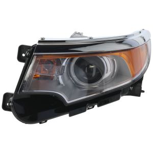 FORD TRUCKS & VANS EDGE HEAD LAMP ASSY LEFT (Driver Side) (HALOGEN)(W/BRIGHT CHROME BEZEL)(EXC SPORT) OEM#BT4Z13008B 2011-2014 PL#FO2502291