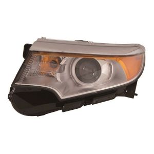 FORD TRUCKS & VANS EDGE HEAD LAMP ASSY LEFT (Driver Side) (HALOGEN)(W/BRIGHT CHROME BEZEL)(EXC SPORT) **CAPA** OEM#BT4Z13008B 2011-2014 PL#FO2502291C