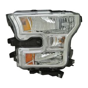 FORD TRUCKS & VANS FORD/PU  (F150)(EXC RAPTOR) HEAD LAMP UNIT LEFT (Driver Side) (HALOGEN)(CHROME BEZEL) OEM#FL3Z13008B 2015-2017 PL#FO2502335