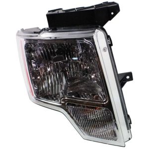 FORD TRUCKS & VANS FORD/PU  (F150)(EXC SVT RAPTOR) HEAD LAMP ASSY RIGHT (Passenger Side) (HALOGEN)(CHROME TRIM)**CAPA** OEM#DL3Z13008A 2009-2014 PL#FO2503287C
