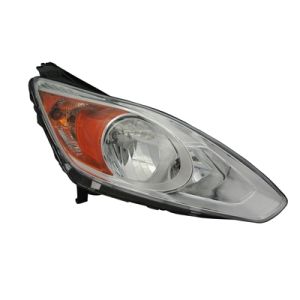 FORD C-MAX HYBRID/ENERGI HEAD LAMP ASSY RIGHT (Passenger Side) (CHROME BEZEL)(WO/LOGO ON BULB SHIELD) OEM#DM5Z13008C 2013-2016 PL#FO2503314